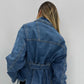 CHAQUETA DENIM CINTURÓN