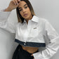 CAMISA CROPPED COMBINADA